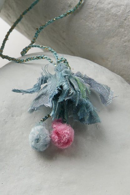 EMBROIDERED SQUARE NECKLACE