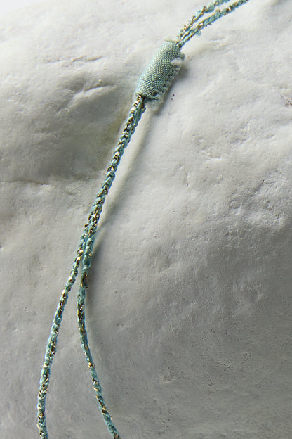 EMBROIDERED SQUARE NECKLACE