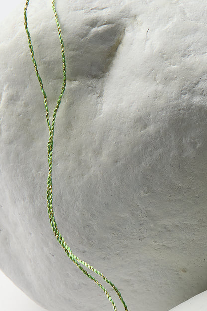 EMBROIDERED VELVET HEART NECKLACE