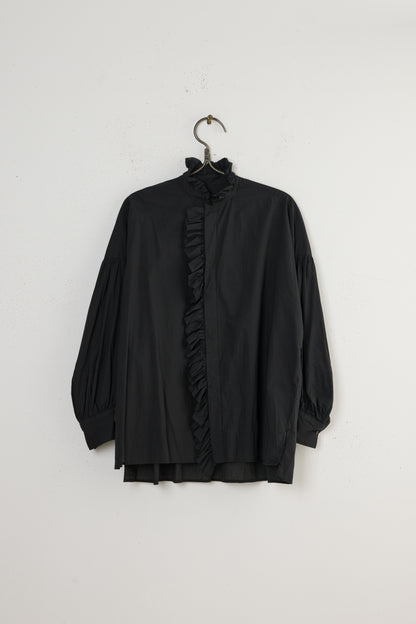 BISHOP SLEEVE RUFFLE SHIRT