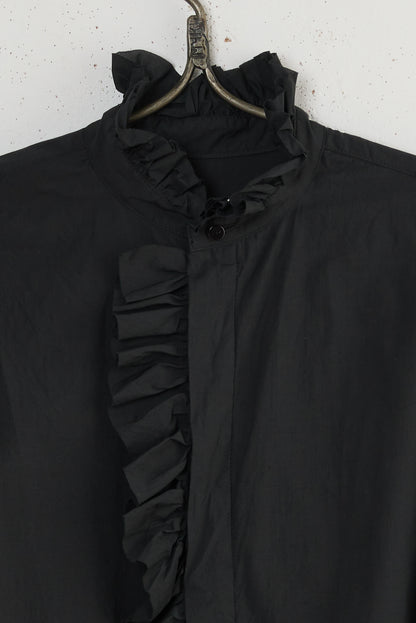 BISHOP SLEEVE RUFFLE SHIRT