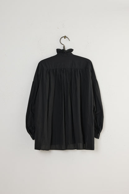 BISHOP SLEEVE RUFFLE SHIRT