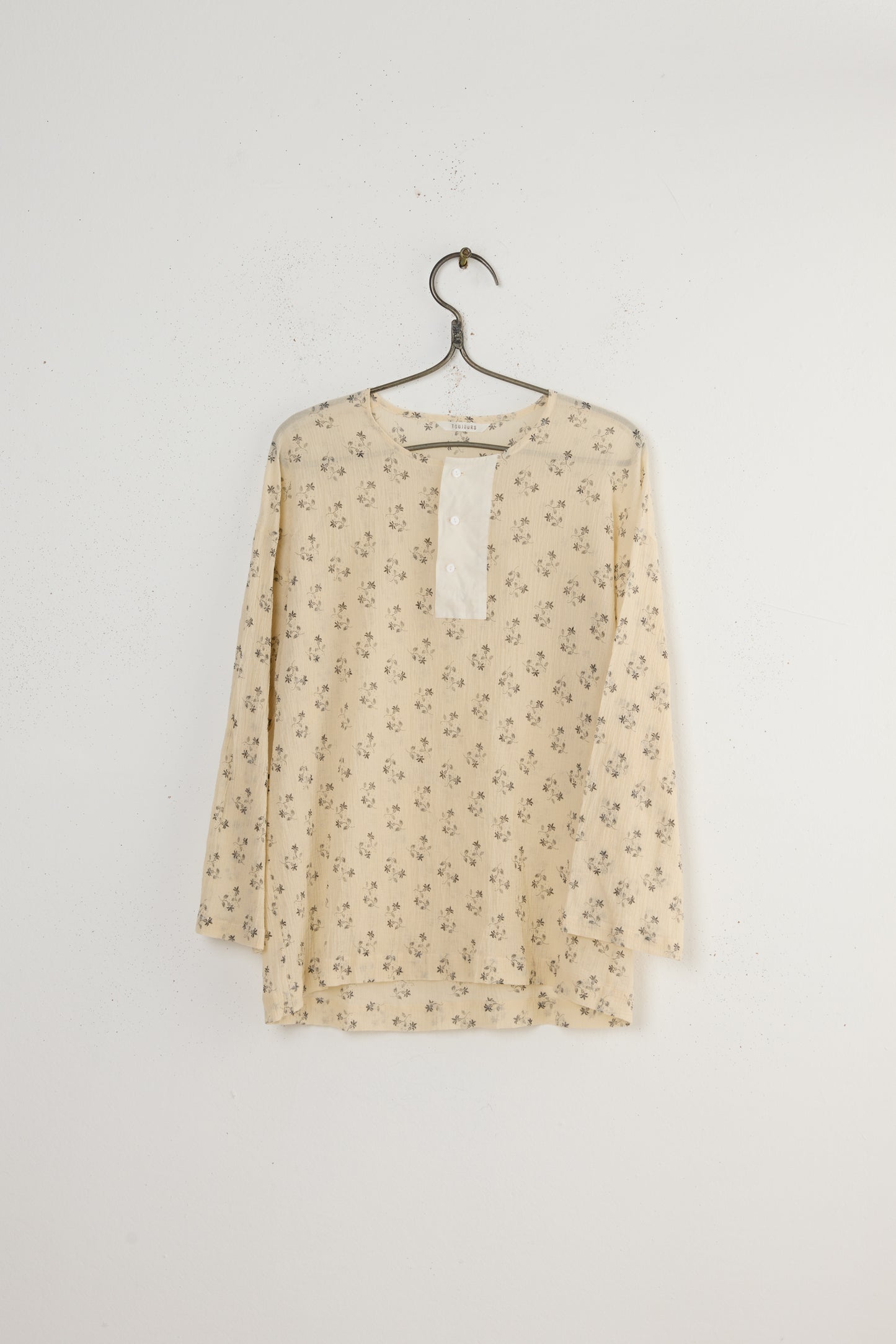 FLORAL BIG HENLEY SHIRT