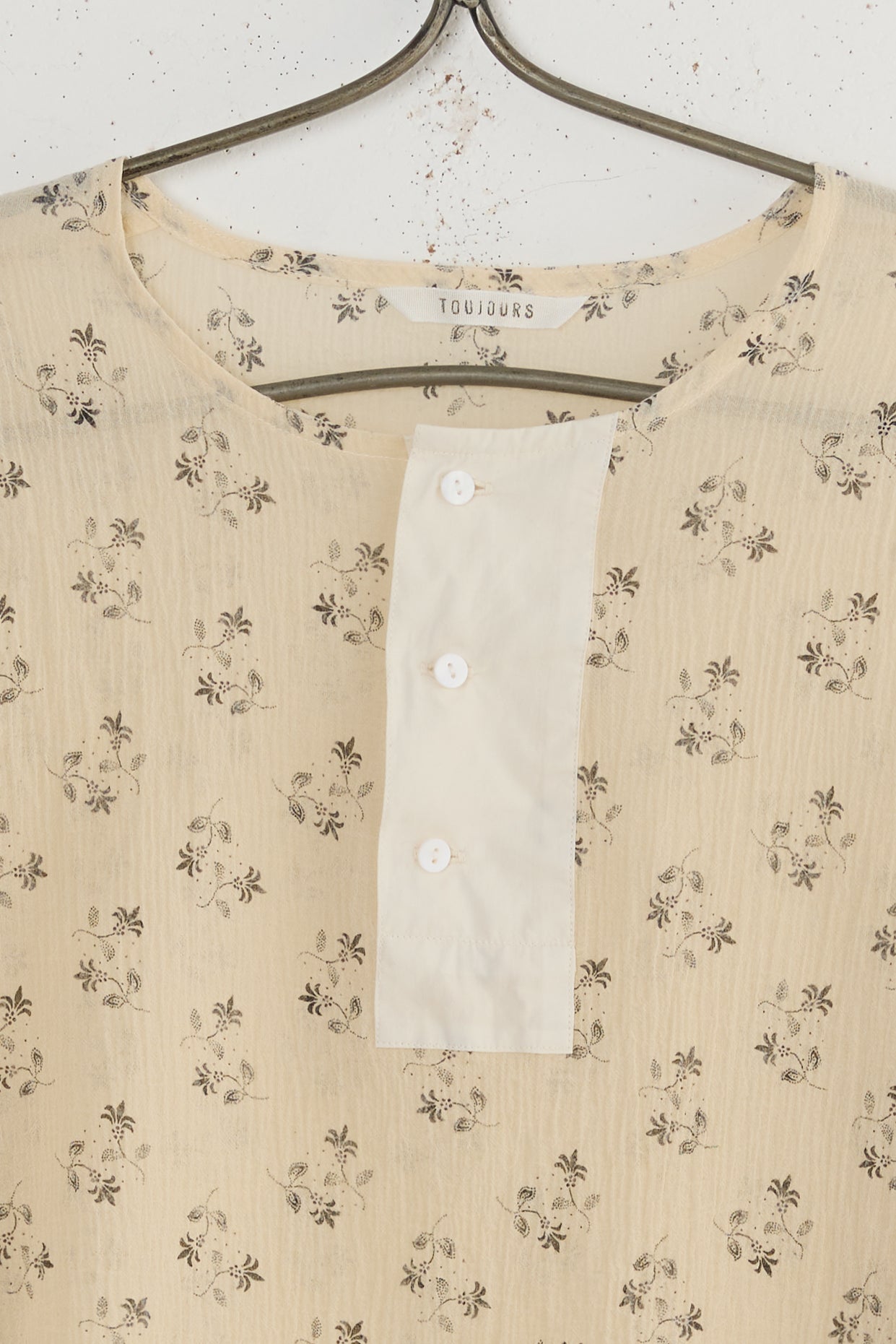 FLORAL BIG HENLEY SHIRT