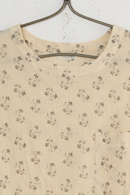 FLORAL POCKET BIG TANK SHIRT