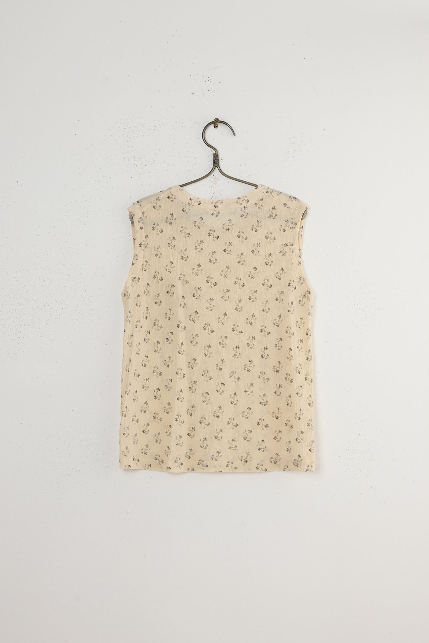 FLORAL POCKET BIG TANK SHIRT