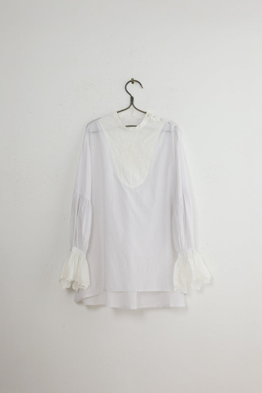 EMBROIDERED YOKE BLOUSE