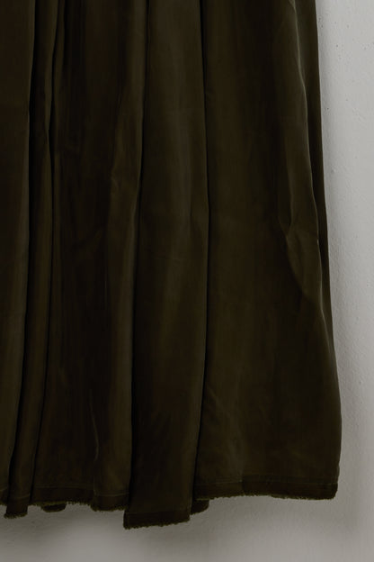 V-NECK GATHER DRESS