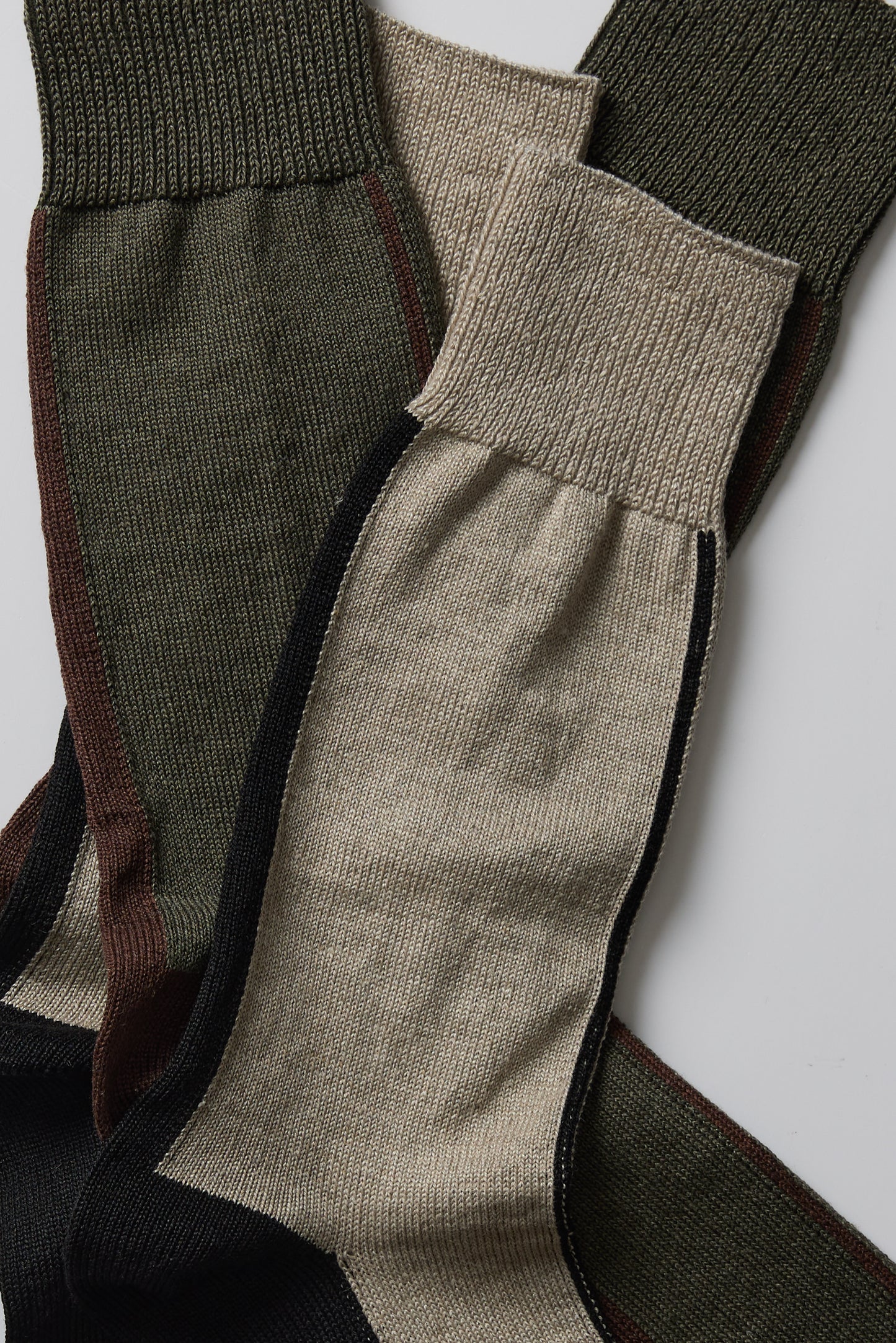 TWO-TONE L SOCKS (A PAIR)