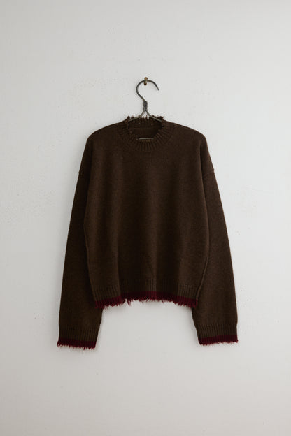 TWO TONE LONG SLV TOP