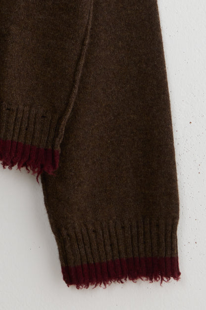 TWO TONE LONG SLV TOP