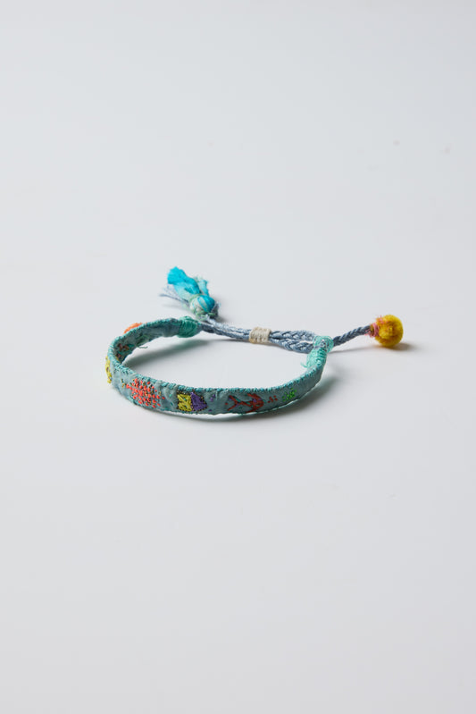 BLUE EMBROIDERED BRACELET