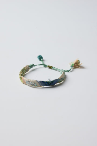 BLUE EMBROIDERED BRACELET