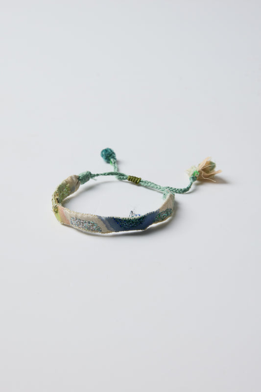 BLUE EMBROIDERED BRACELET