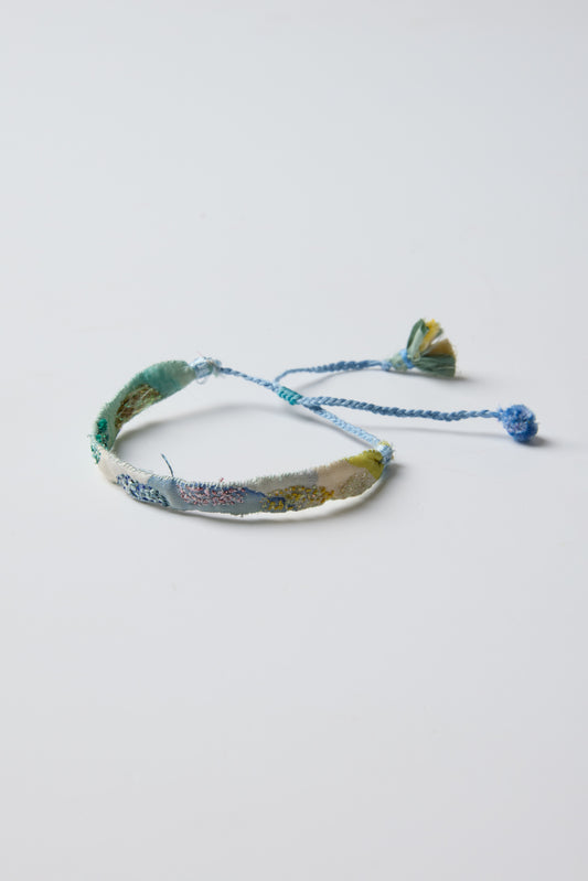 BLUE EMBROIDERED BRACELET