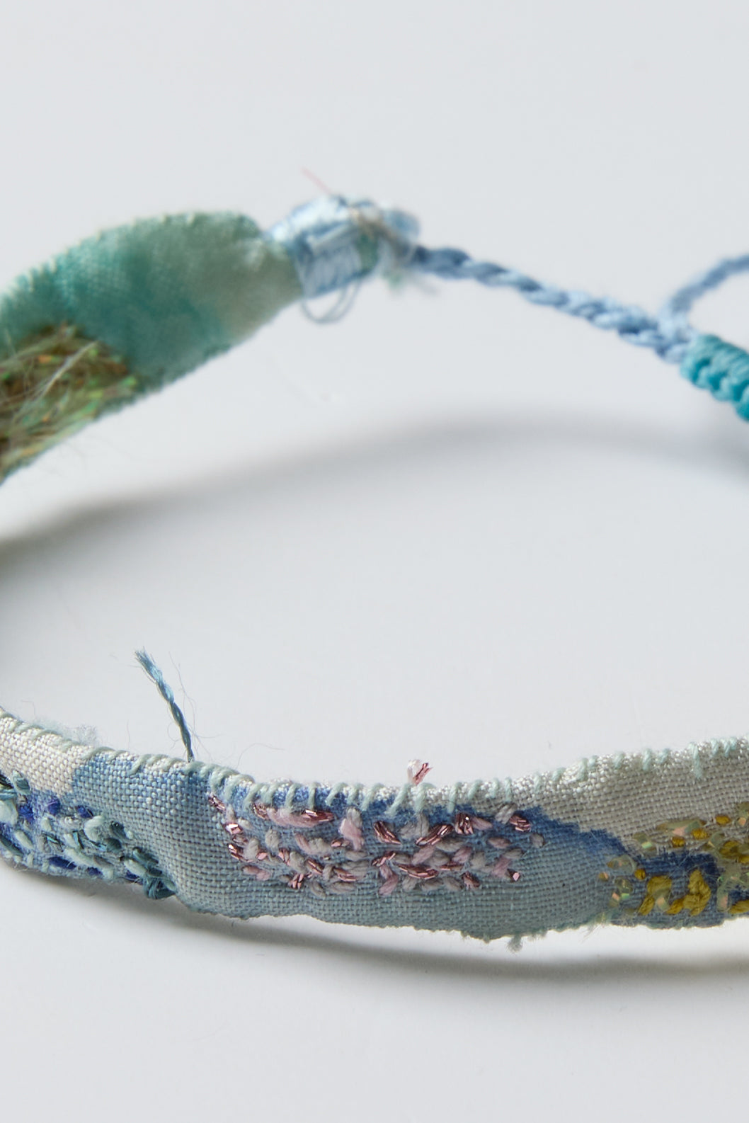 BLUE EMBROIDERED BRACELET