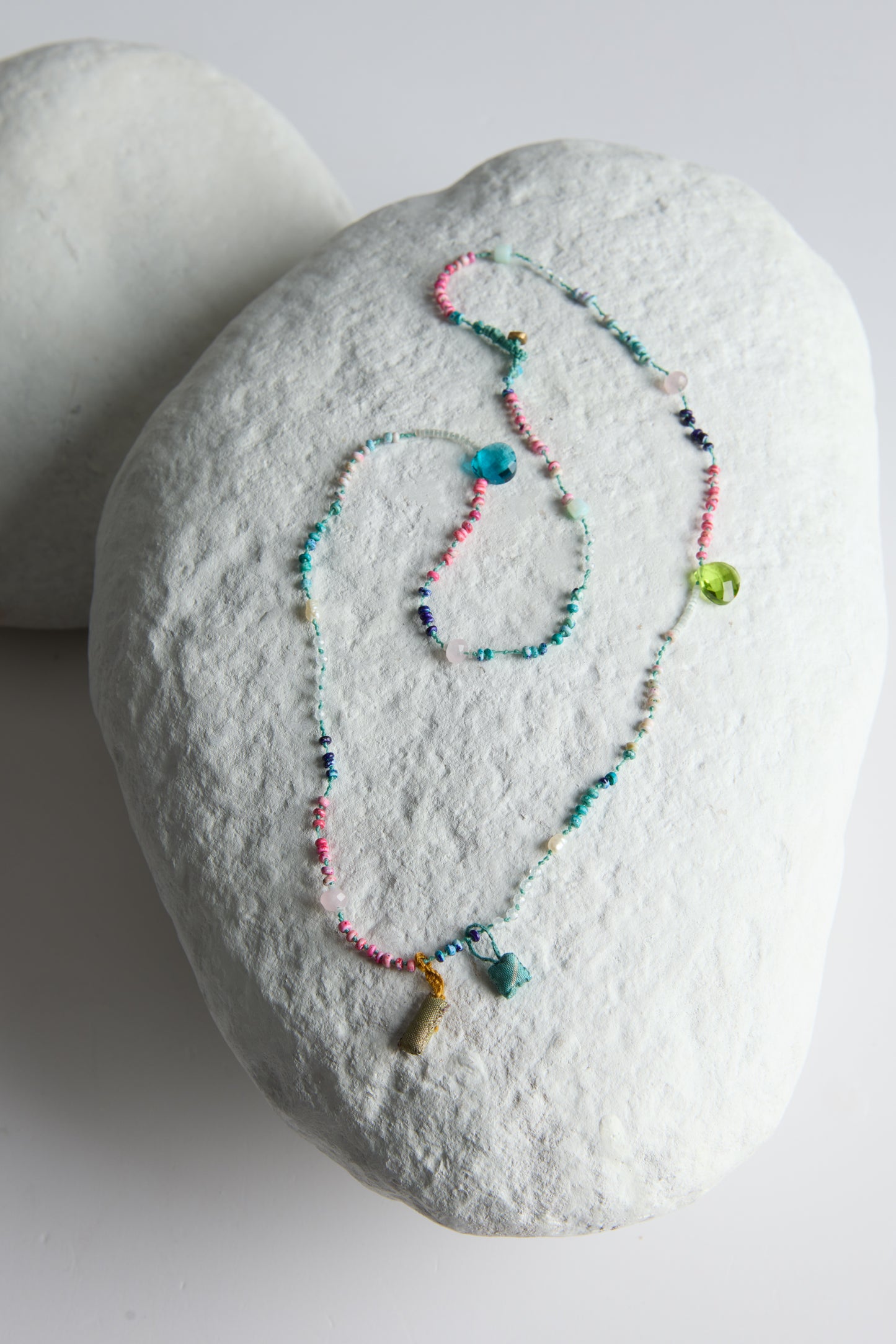 DOUBLE CHARM BEAD NECKLACE
