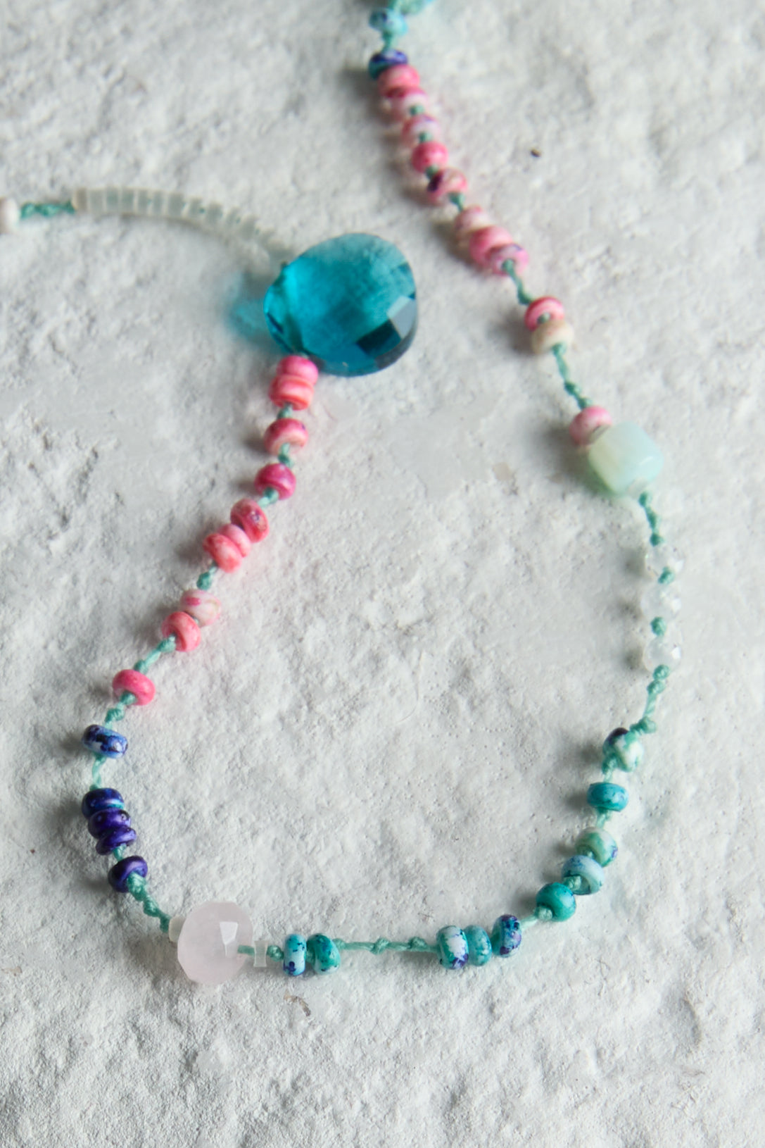 DOUBLE CHARM BEAD NECKLACE