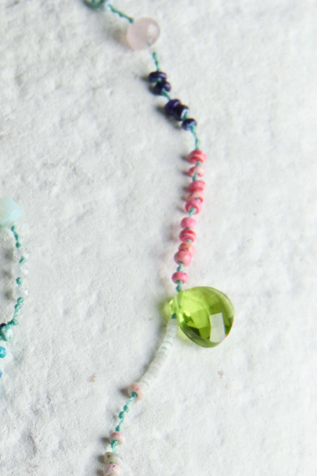 DOUBLE CHARM BEAD NECKLACE