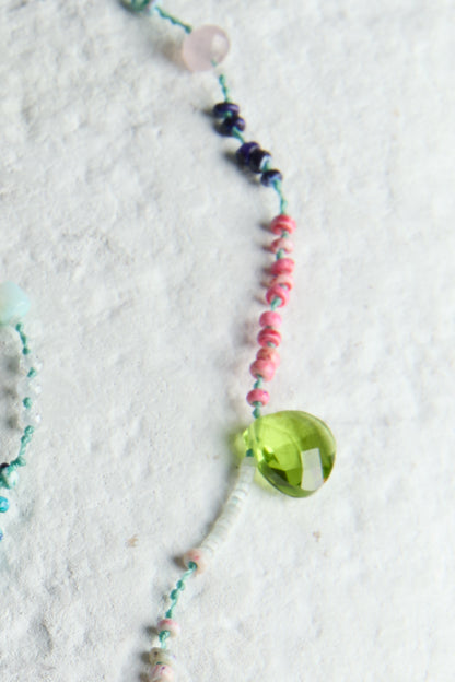 DOUBLE CHARM BEAD NECKLACE