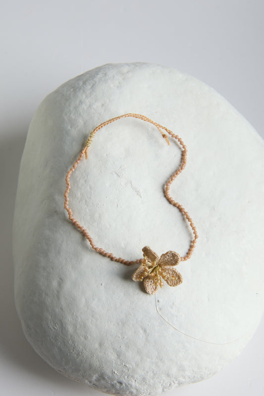 HAND CROCHET FLOWER BRACELET