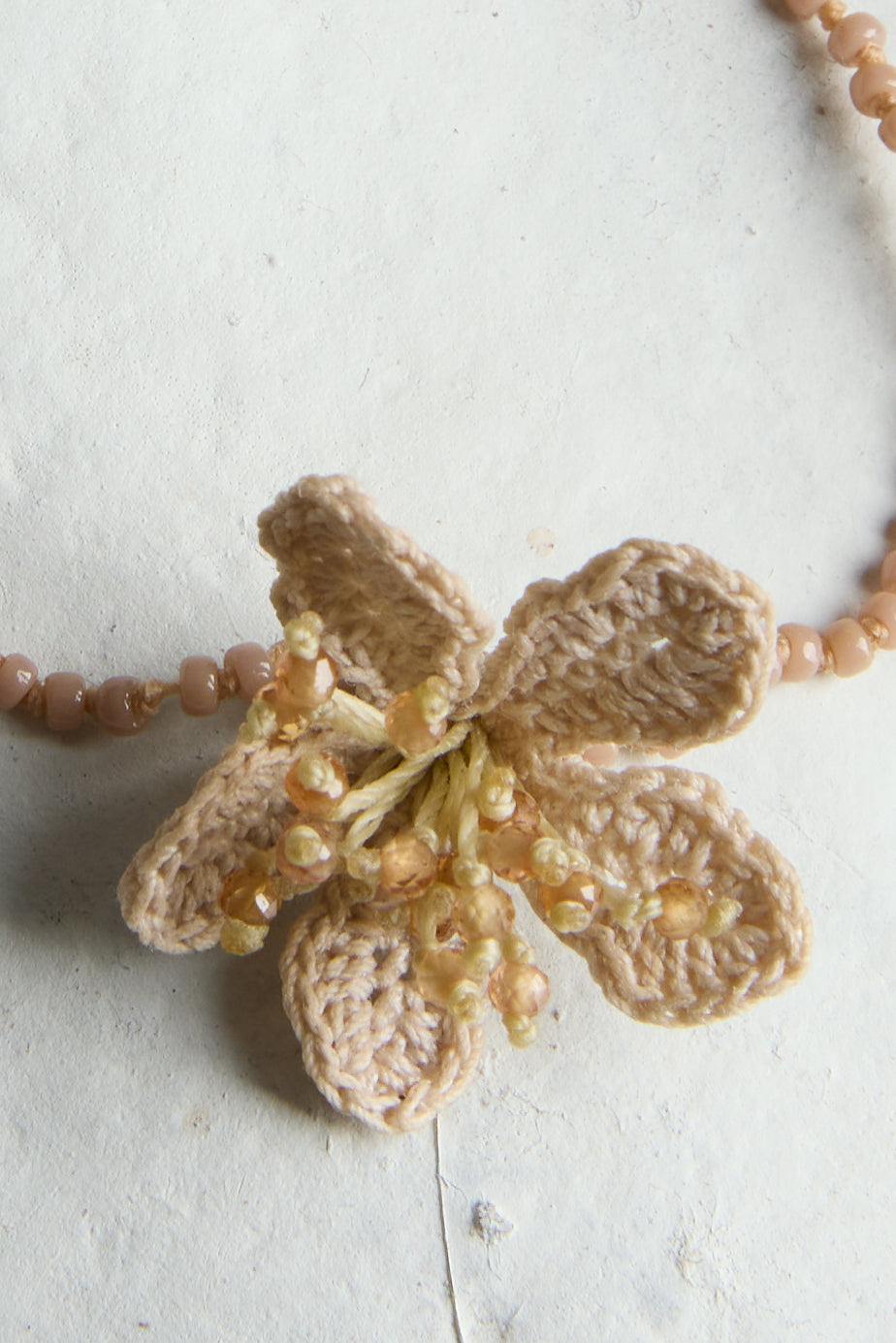HAND CROCHET FLOWER BRACELET