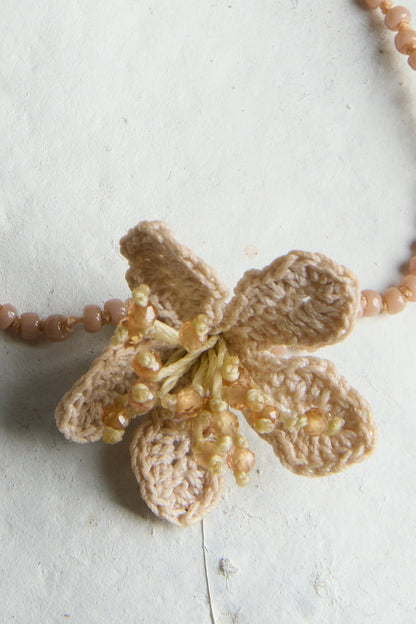 HAND CROCHET FLOWER BRACELET