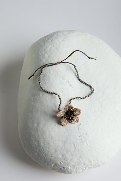 HAND CROCHET FLOWER BRACELET