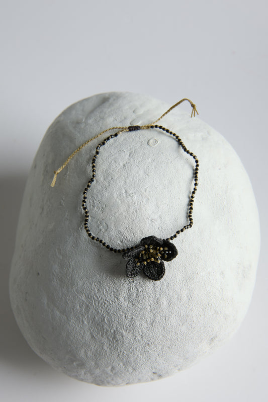 HAND CROCHET FLOWER BRACELET