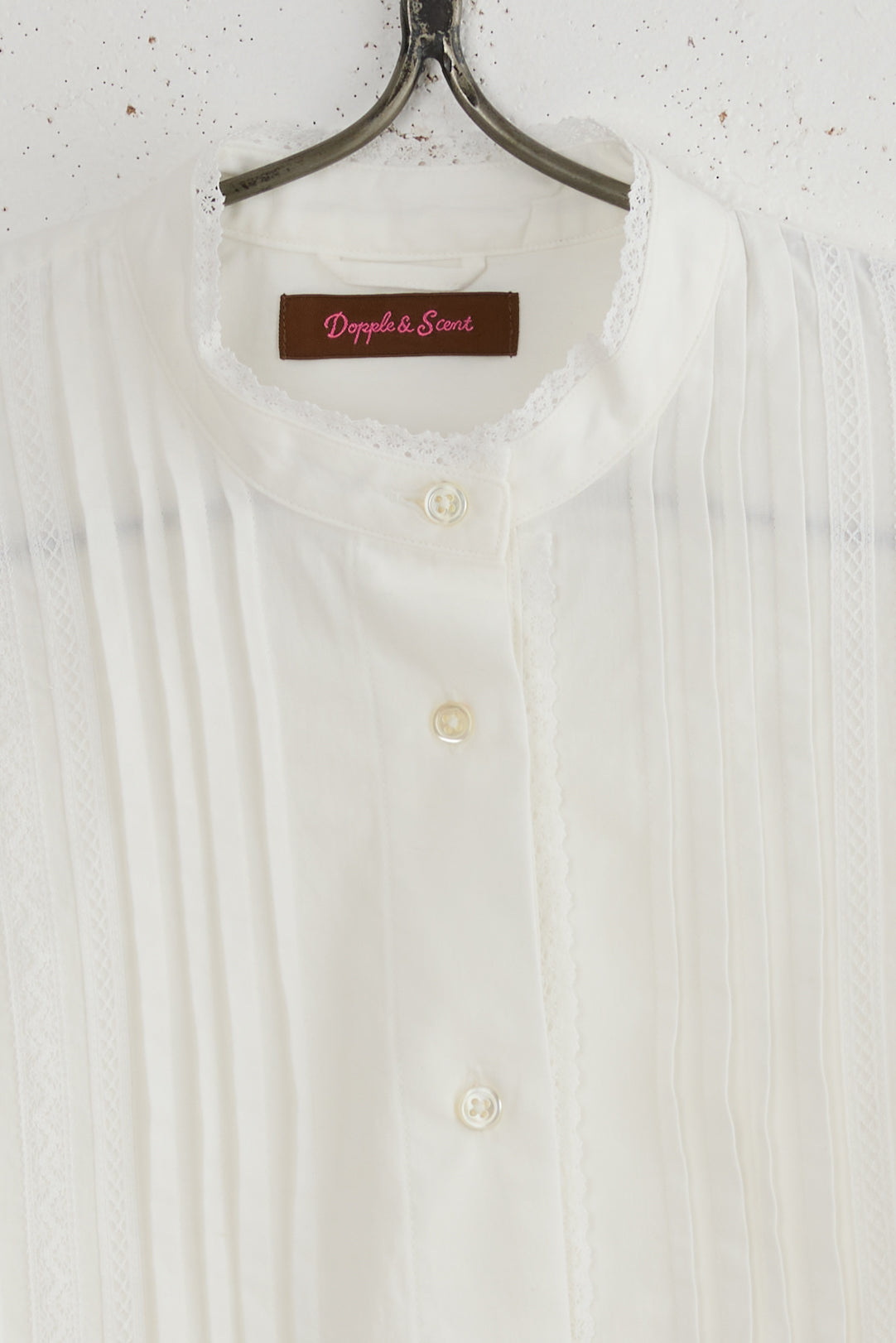 HEIRLOOM PINTUCK LACE BLOUSE