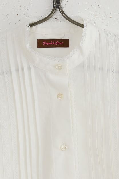 HEIRLOOM PINTUCK LACE BLOUSE
