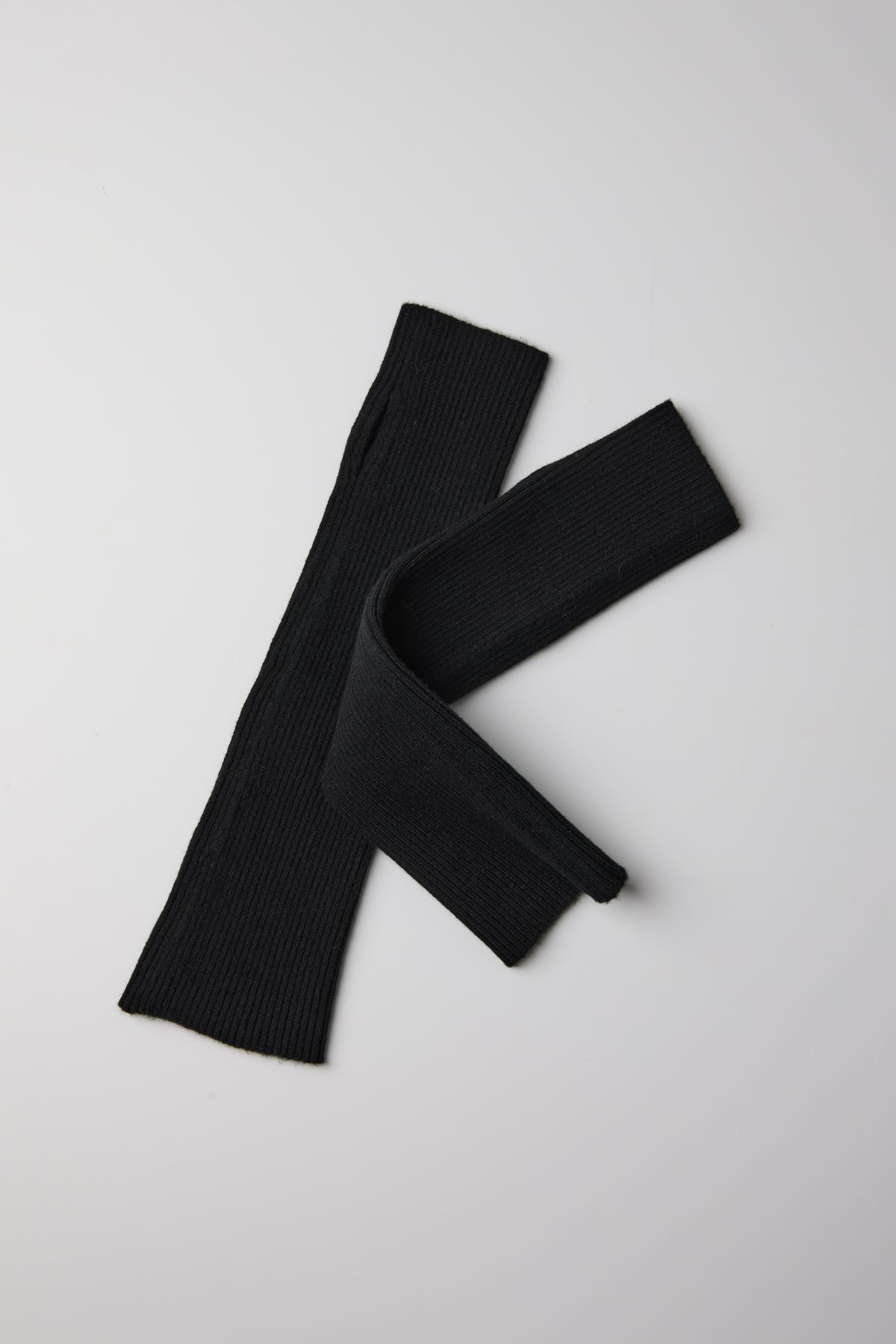 RIBBED HALF GLOVES