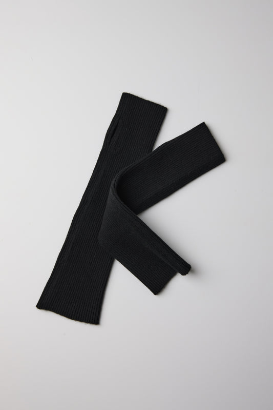 RIBBED HALF GLOVES