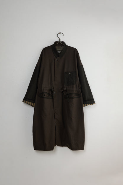 STAND COLLAR LONG COAT