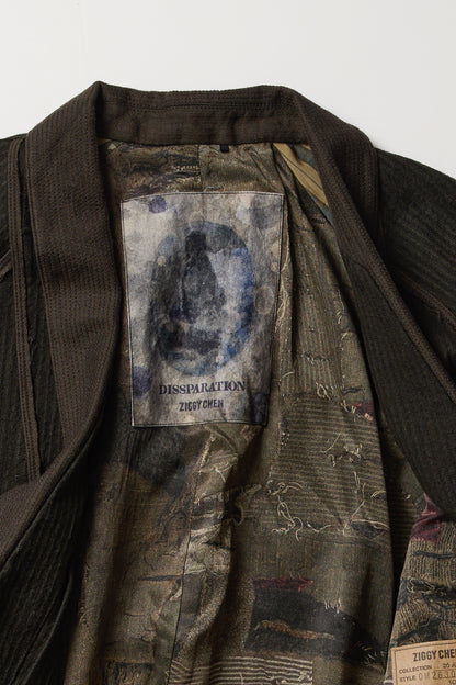 CROPPED SHAWL COLLAR JACKET