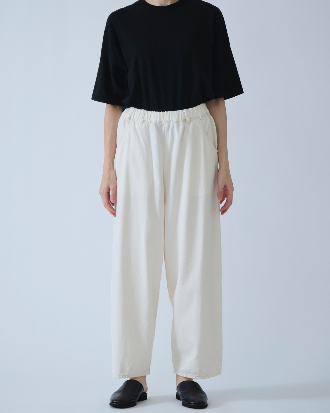 8OZ NATURAL DENIM EASY PANTS