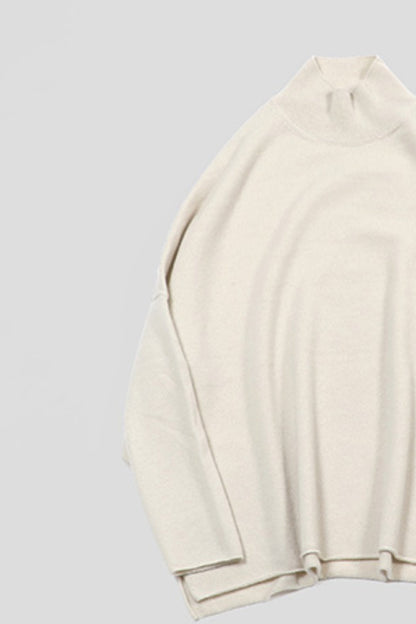 CASHMERE HIGH NECK PULLOVER