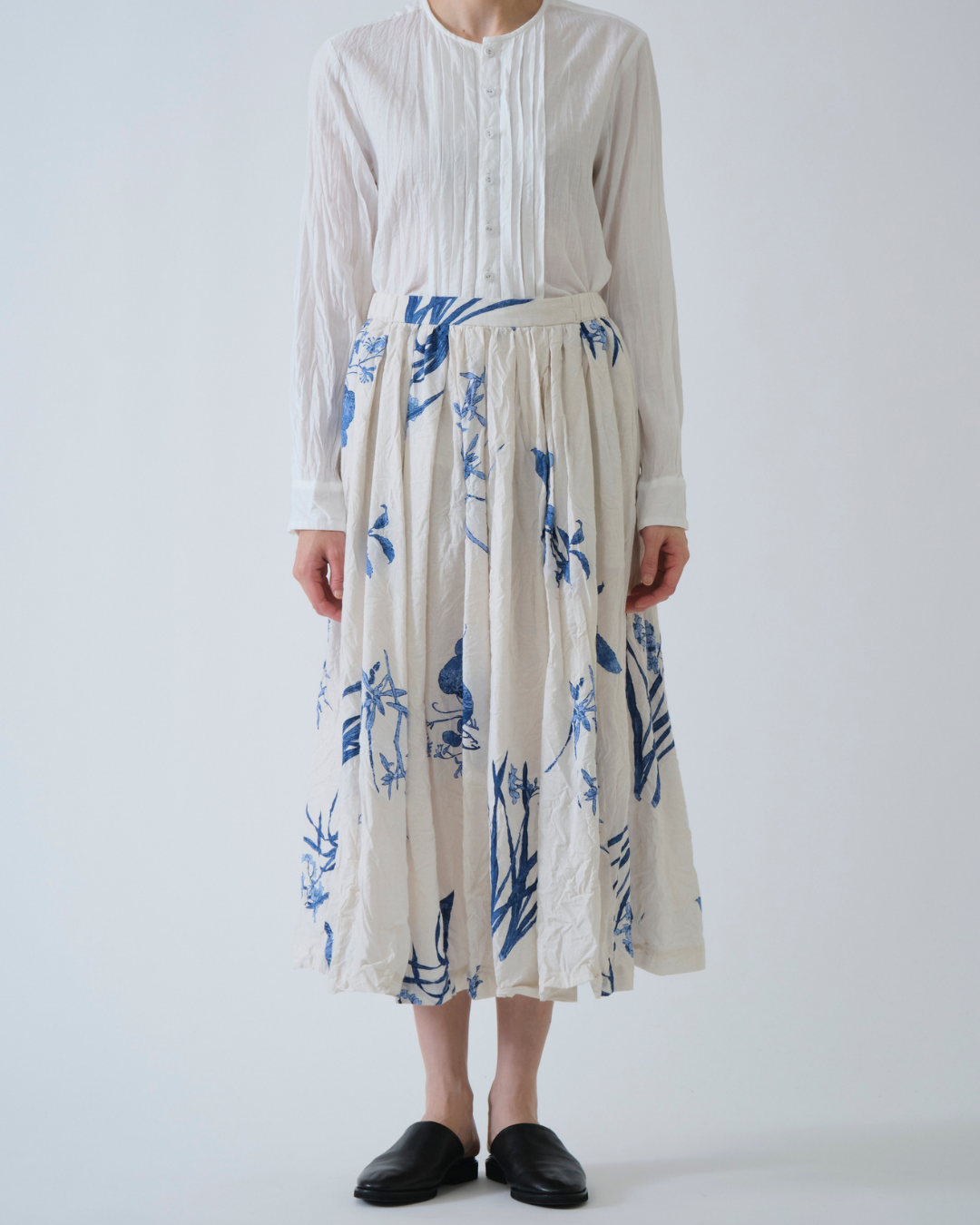 JAPONISM FLOWER PRINT SKIRT