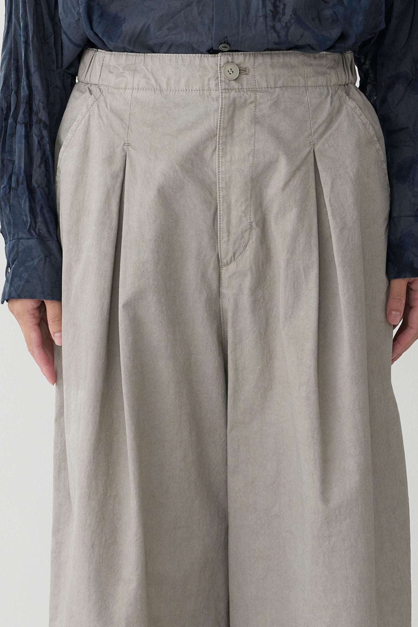 PLEATED WIDE  PANTS