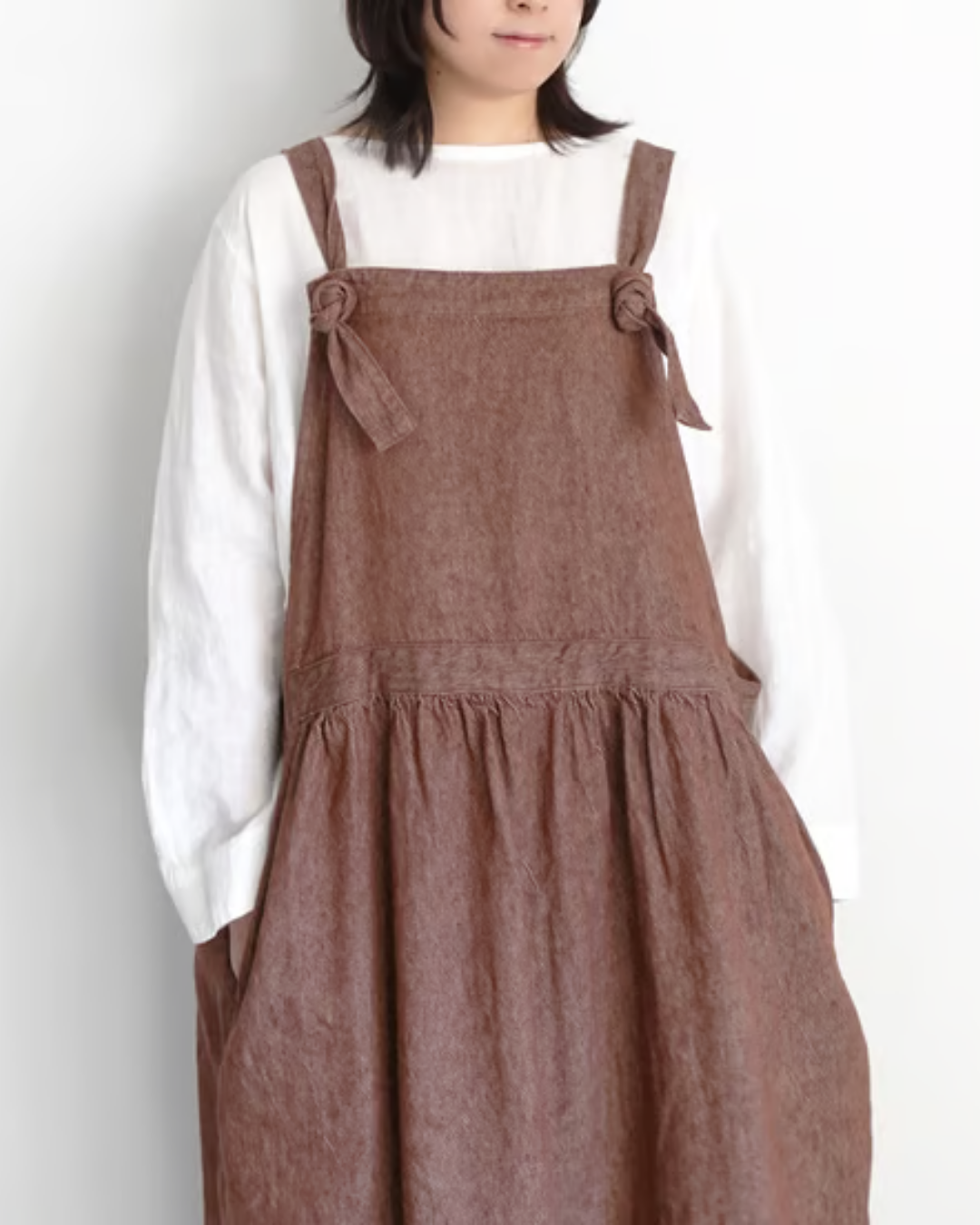 C/L DENIM APRON DRESS