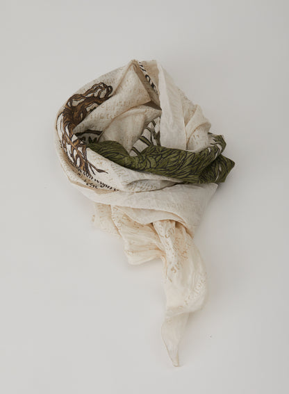 C/Si Lavender Print Scarf