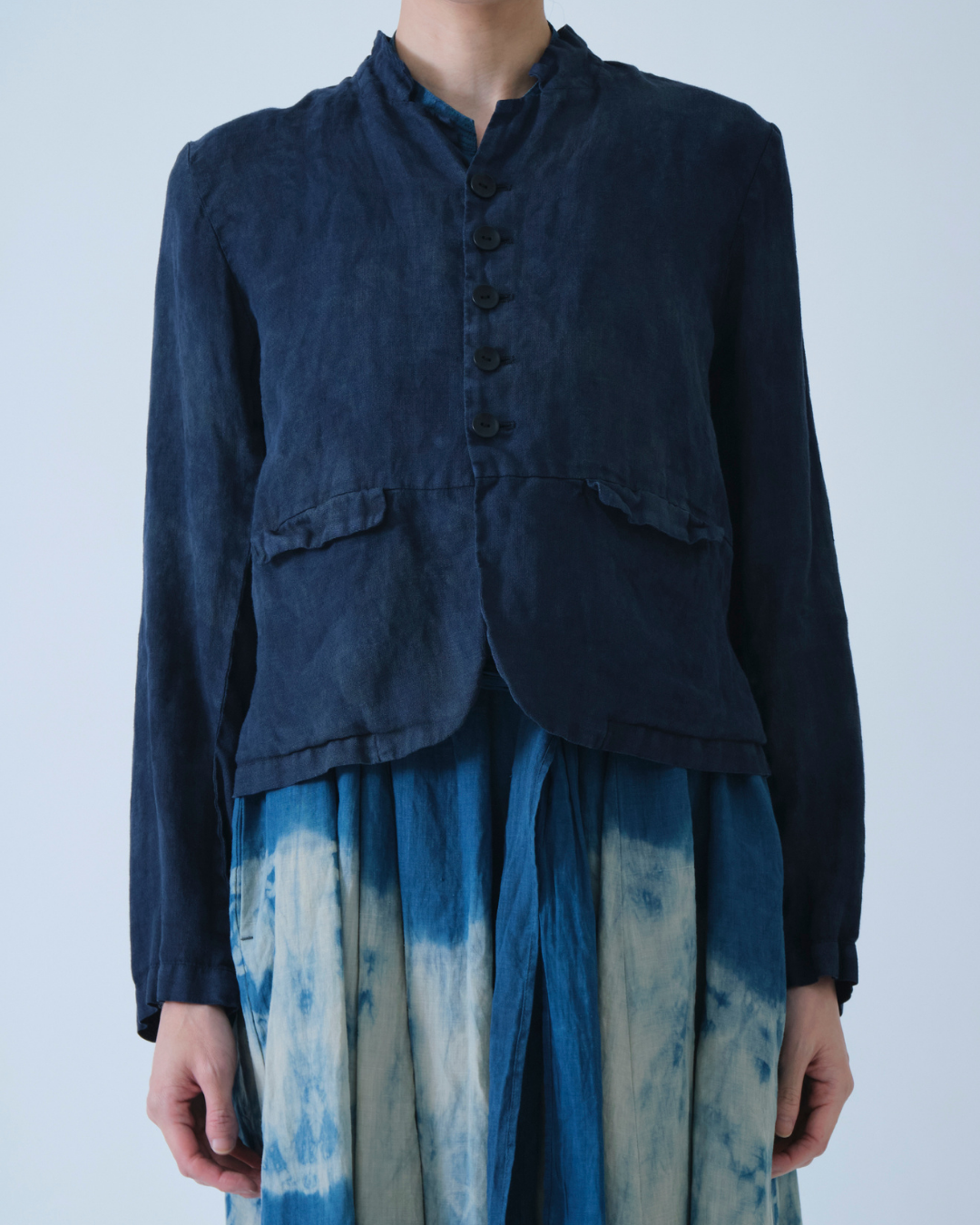 INDIGO CHARCOAL DYED LD JACKET