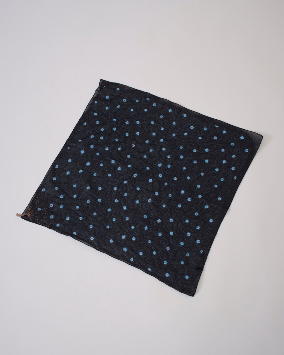 COTTON SINGLE GAUZE SHIBORI PRINT SCARF