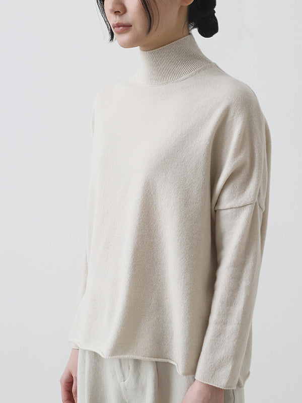 CASHMERE HIGH NECK PULLOVER