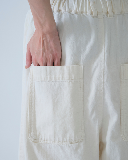 8OZ NATURAL DENIM EASY PANTS