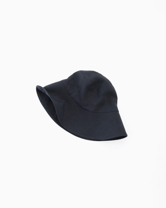 LINEN WIDE HAT