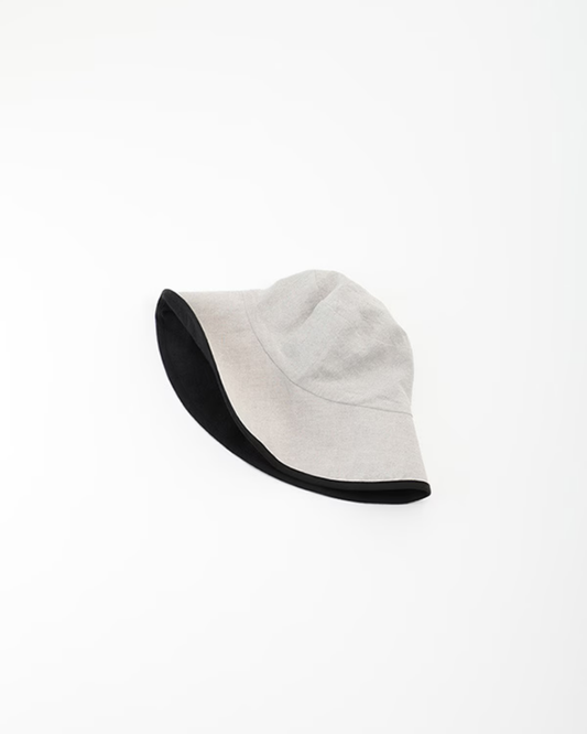 LINEN WIDE HAT