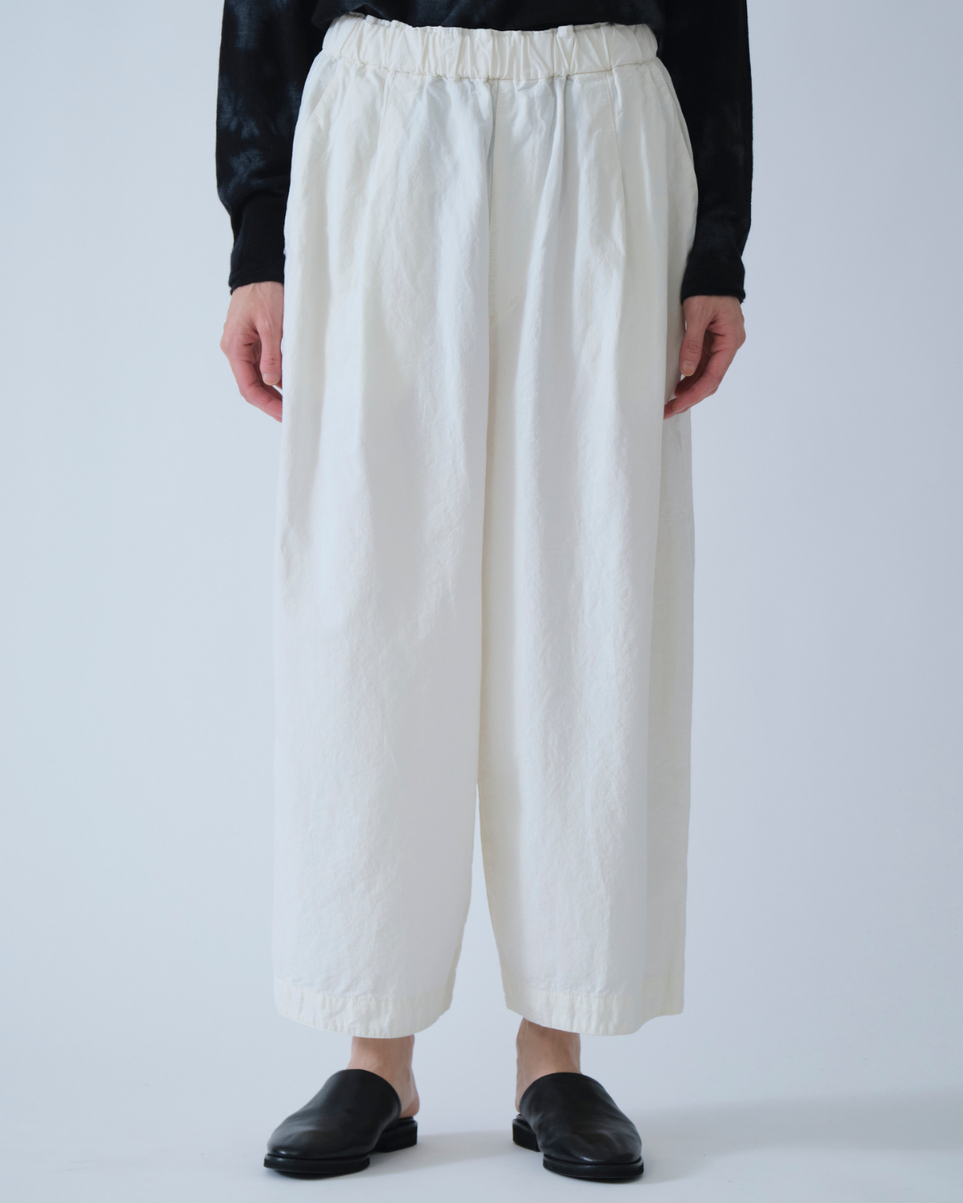 C/L HIGH DENSITY PW CROPPED PANTS