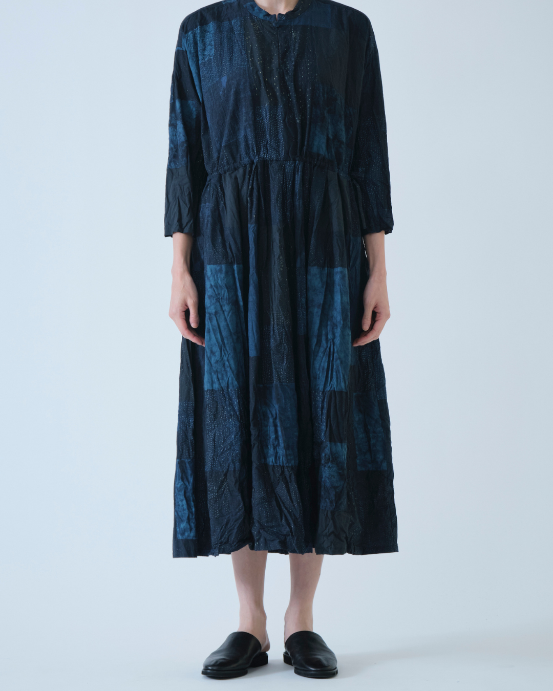 TSUGIHAGI PRINT DRESS