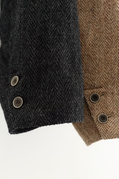 WOOL HARRINGBONE JACKET